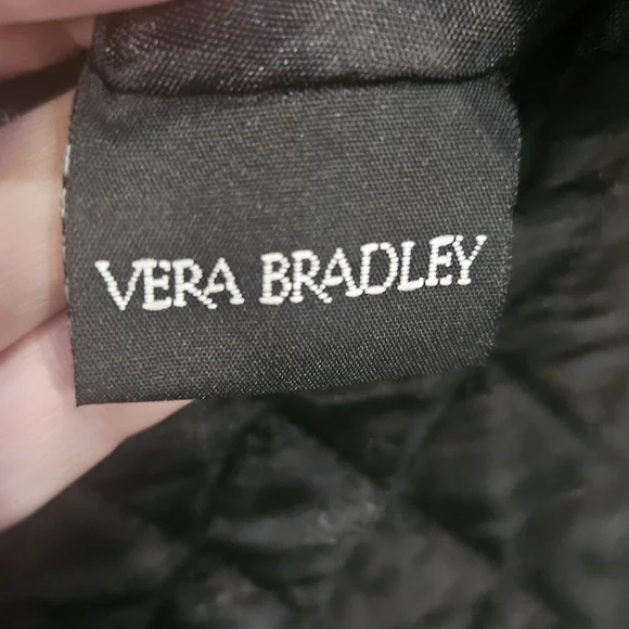 Vera Bradley NWOT Black Quilted 9.5"x 6"x 3" Shoulder Crossbody Purse - Picture 11 of 14